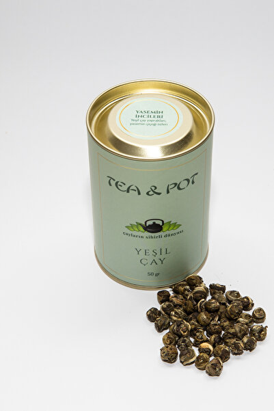 Tea&Pot Jasmine Pearl - Yaseminli Yeşil Çay 50 Gr.
