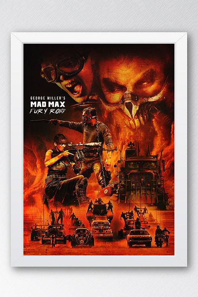 Saturn Pictură înrămată Mad Max Fury Road - Pictură poster film Crazy Max