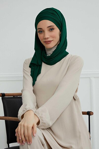 Aisha's Design Σάλι με κορδόνια από χτενισμένο βαμβάκι, BT-1, Πράσινο