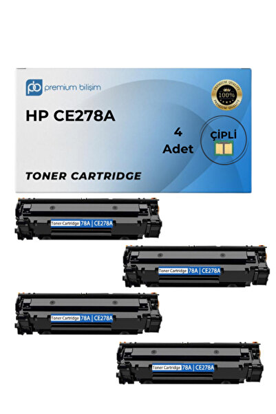 HP CE278A TONER Muadil Toner 4 Adet - P1606dn P1606 P1600 M1536dnf P1606 P156...