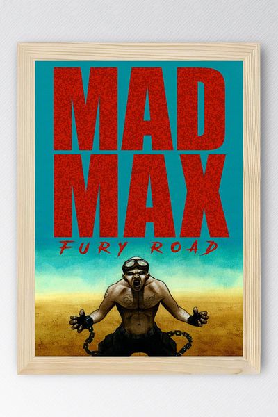 Saturn Επιτραπέζιο με κορνίζα Mad Max Fury Road - Επιτραπέζια αφίσα ταινίας Mad Max