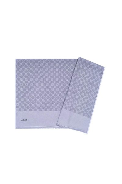 Aker Σάλι Elegance Monogram - Lilac 992