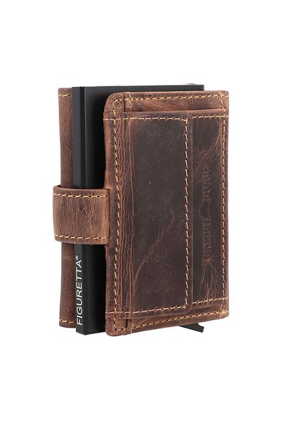 Greenburry Vintage Wallet RFID protection Leather 8 cm