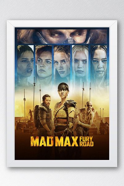 Saturn Pictură înrămată Mad Max - Pictură poster film Crazy Max