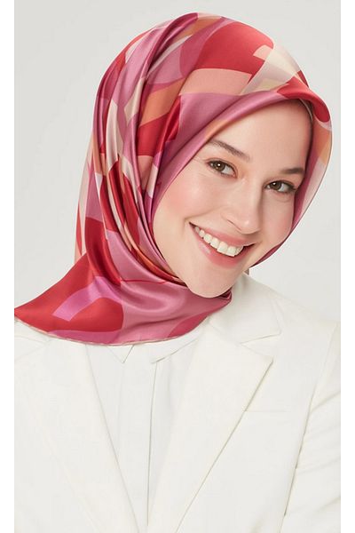 Armine Μεταξωτό Φουλάρι Pink Twill - Nostalgia 8526-84