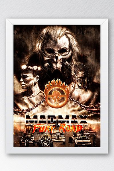 Saturn Pictură înrămată Mad Max Fury Road - Pictură poster film Crazy Max