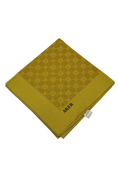 Aker Eșarfă Monogramă Eleganță - Muștar 962