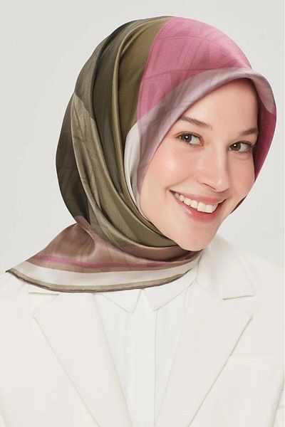 Armine Μεταξωτό Φουλάρι Nostalgia - 8516-84 Khaki Powder Twill