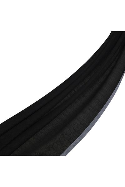 ipekevi Monogram Shawl - Black Gray