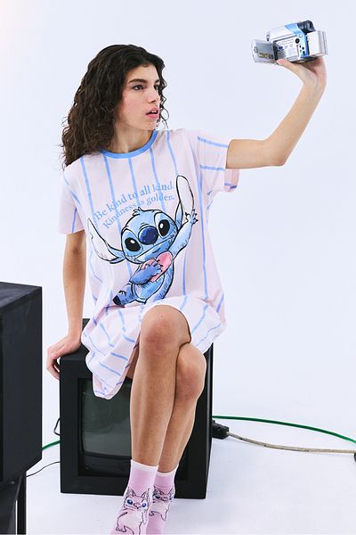 Penti Hellrosa Nachthemd mit Stich
