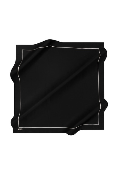 Aker Копринен шал жакард - 8773703-311 Черно и бяло Сура