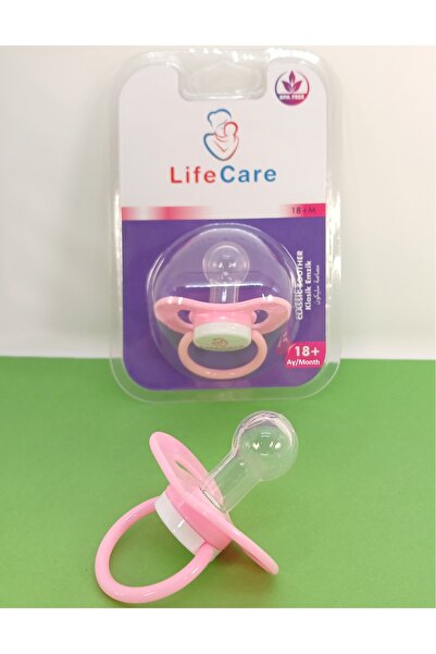 LifeCareBaby Yuvarlak Uçlu Klasik Emzik 3 numara 18+ Ay Pembe