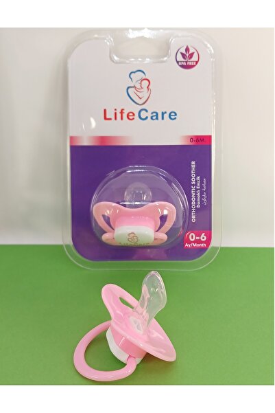 LifeCareBaby Baby Damaklı Ortodontik Emzik 1 Numara 0-6 Ay Pembe