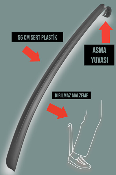 QLUX IDEAS 56 Cm Ayakkabı Çekeceği Sert Plastik Asılabilir Ayakkabı Çekeceği ...