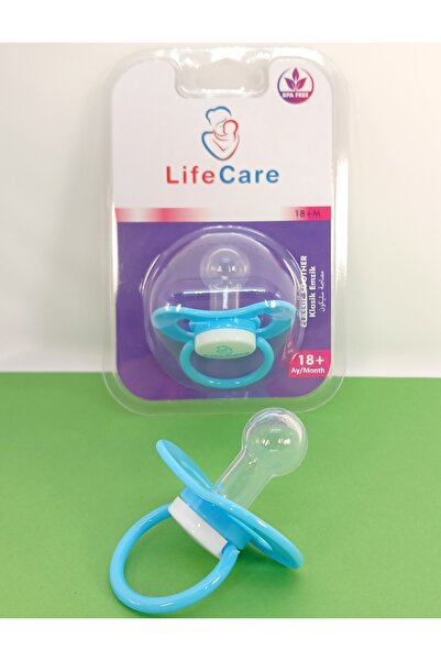 LifeCareBaby Yuvarlak Uçlu Klasik Emzik 3 numara 18+ Ay Mavi