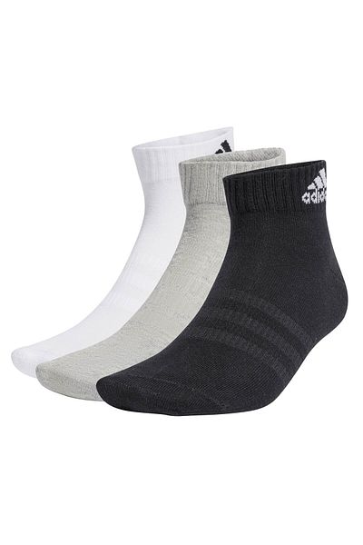 adidas Unisex Quarter Socken, 3er Pack - Sportswear Thin Ankle, Logo, einfarbig