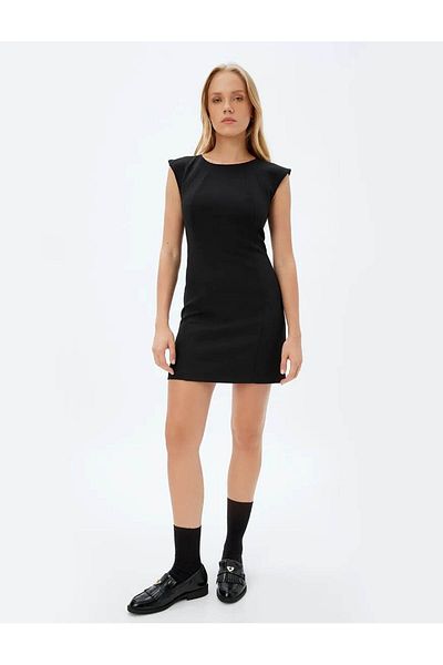 Koton Round Neck Sleeveless Mini Dress