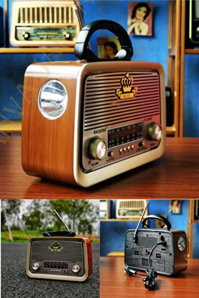 xsir Retro Rt-301 B Nostaljik Görünümlü Bluetoothlu Ve Fenerli Mp3 Çalar Rady...