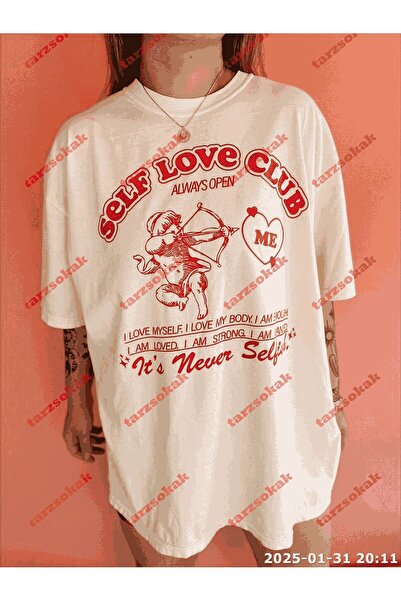 TIMESWASTINGIRL Tricou oversize unisex cu slogan scris TWGWBR51