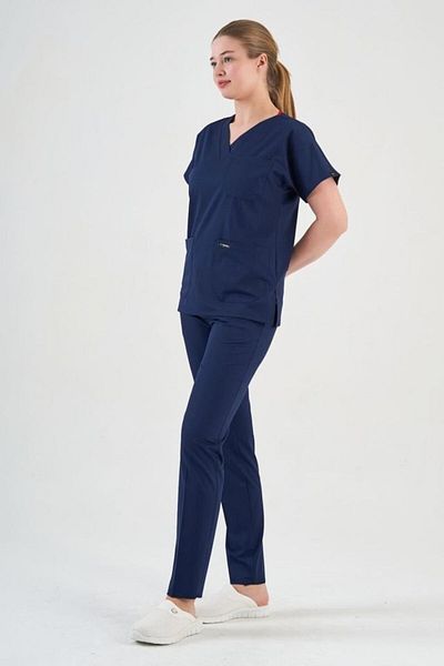 Owlet Medikal Set uniformă pentru asistentă și medic Lycra albastru