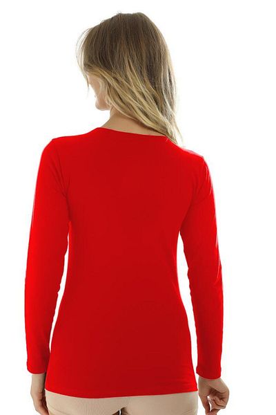Almila Body Slim Fit pentru femei - Mânecă lungă, decolteu, bumbac 2040