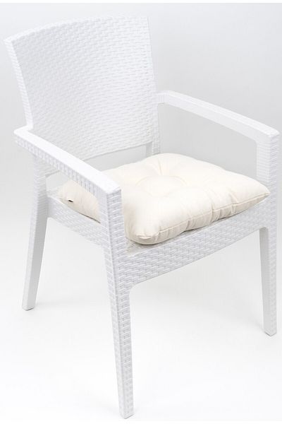 ALTINPAMUK Mega Cream Chair - 45X45 Cushion with Special Stitching and Laces