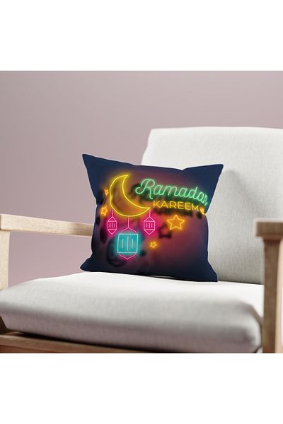 Filamente Husă de pernă cu model Ramadan, imprimată digitală pe două fețe - Ramadan