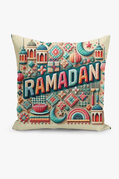 Filamente Husă de pernă cu model Ramadan, imprimată digitală pe două fețe - Ramadan