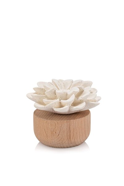 Missi Ahşap Kaideli Gardenya Kokulu Seramik Koku Taşı Hediye Seti