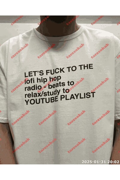 TIMESWASTINGIRL Tricou oversize unisex cu slogan scris TWGWBR72