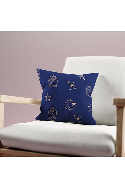 Filamente Husă de pernă cu model Ramadan, imprimată digitală pe două fețe - Ramadan