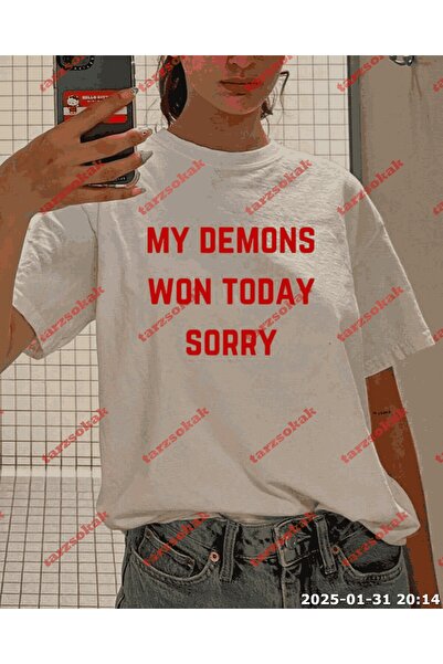 TIMESWASTINGIRL Tricou oversize unisex cu slogan scris TWGWBR35