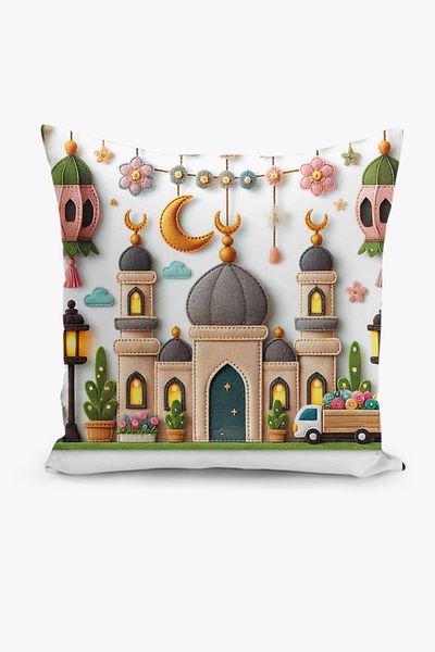 Filamente Husă de pernă cu model Ramadan, imprimată digitală pe două fețe - Ramadan