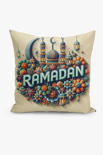 Filamente Husă de pernă cu model Ramadan, imprimată digitală pe două fețe - Ramadan