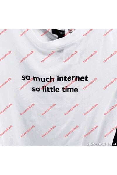 TIMESWASTINGIRL Tricou oversize unisex cu slogan scris TWGWBR46