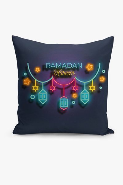 Filamente Ramadan Patterned Double Sided Digital Printed Throw Pillow Cover - Ramadan
