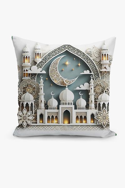 Filamente Husă de pernă cu model Ramadan, imprimată digitală pe două fețe - Ramadan
