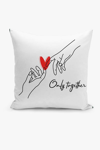 Filamente Valentine's Day Patterned Double-Sided Digital Printed Throw Pillow Cover - Valentine's Day