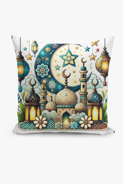 Filamente Husă de pernă cu model Ramadan, imprimată digitală pe două fețe - Ramadan