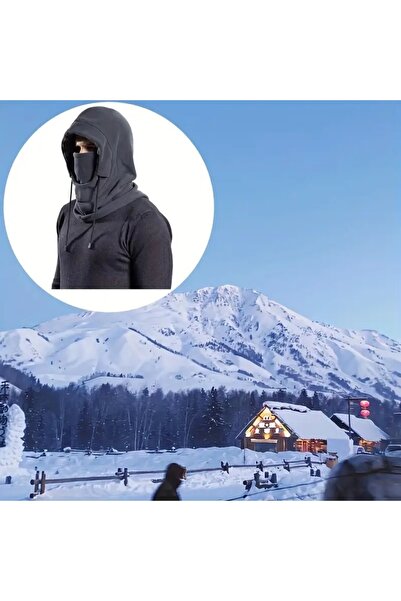 Generic Windproof Winter Hat with Face Mask-Featuring an adjustable interior strap for customizable fit