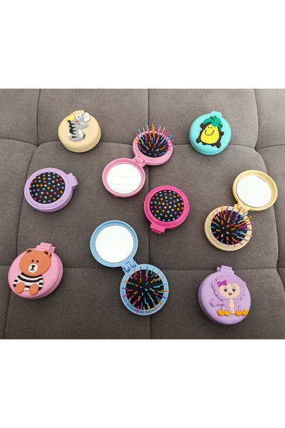 MutluBiDünya Pratik Aynalı Tarak Katlanır Tarak