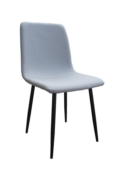 Mahmayi Hydc058 Fabric Dining Chair, Mid Century Living Room Side Chairs With Metal Legs,grey (PACK OF 2)