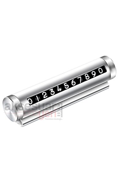 carlone Metal Araç Numaratör Park Tel Gümüş Renk 1.Sınıf İthal Ürün