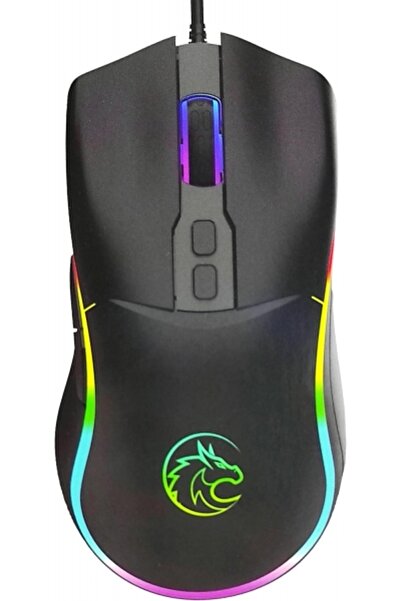 Genel Markalar Kablolu Oyuncu Mouse Renkli Rgb LED Işıklı USB Optik Ergonomik Gaming 7 Tuş Fonksiyonlu Fare Q301