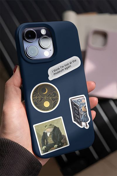 AR Sticker Σετ αυτοκόλλητων για φορητό υπολογιστή και tablet με θέμα την τέχνη - 3 τεμάχια
