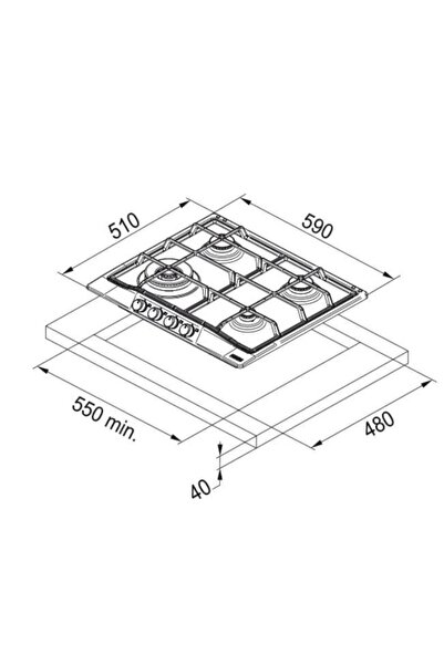 Franke Fch 604 3g Tc Pw C/fco 86 H/fco 70 Pw