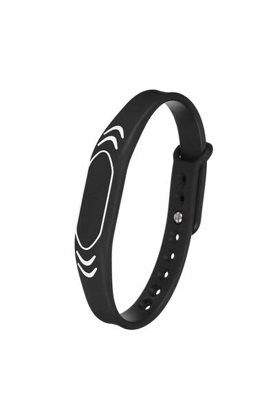 Genel Markalar 125Khz Rfid Manyetik Bileklik Siyah Su Geçirmez Silikon Proximity Göstergeç 125 Khz Kapı Geçiş