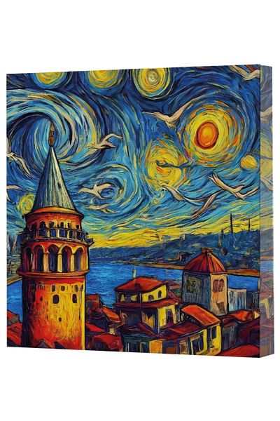 Dokuz Yayınları دفتر ملاحظات Vivago Art Van Gogh 5 Galata غير المبطن (15X15-160 ورقة)