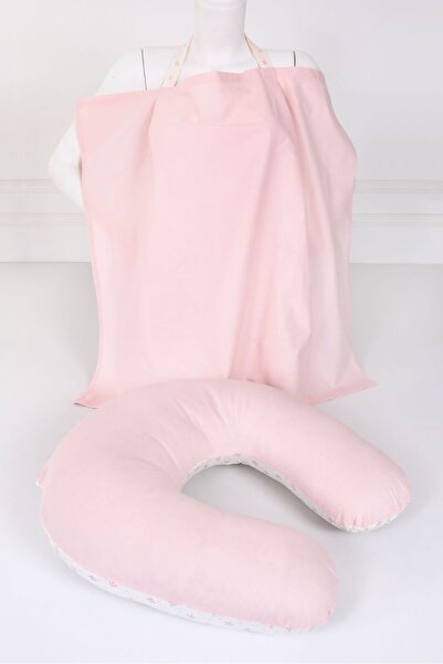 Umaybebek وسادة الرضاعة الطبيعية، طقم مريلة الرضاعة - 100% قطن - بيبيمبي