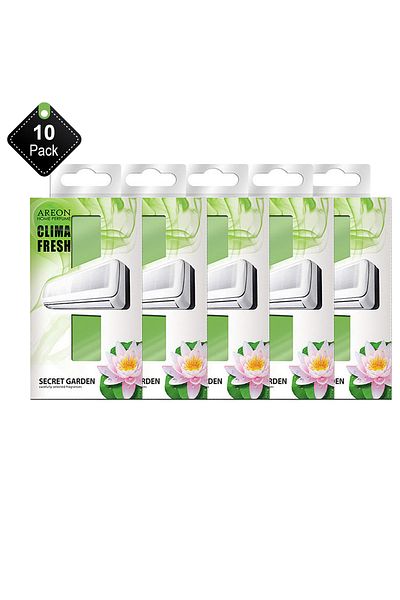 Areon Pack Of 10 Areon Clima Air Conditioners Fresheners Secret Garden